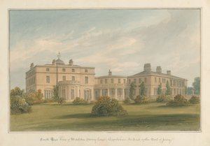 オックスフォードシャー-ミドルトンストーニーハウス、1827年 作： John Buckler