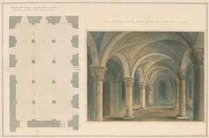 オックスフォードシャー-オックスフォード-東教会の聖ペテロのクリプト、1803 作： John Buckler