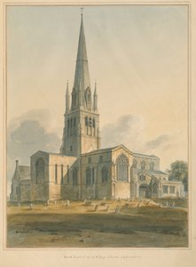 オックスフォードシャー-ウィットニー教会、1802年 作： John Buckler