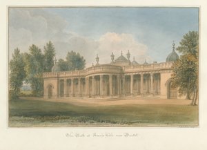 サマセット-ブリストル-アルノズベールの浴場、1827年 作： John Buckler
