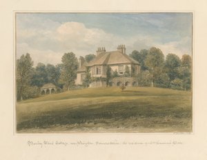 サマセット-Wrington-Barley Woodコテージ、1828 作： John Buckler