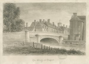 Stafford - Bridge: Sepia Drawing 作： John Buckler