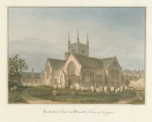 サセックス-ペットワース教会、1825年 作： John Buckler