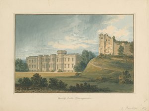 ウェールズ-グラモーガンシャー-カーディフ城、1815 作： John Buckler