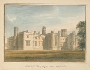 ウォリックシャー-ラグビースクール、1815年 作： John Buckler