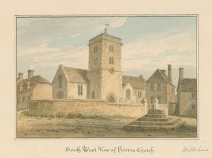 ウィルトシャー-ヒンドン教会、1804年 作： John Buckler