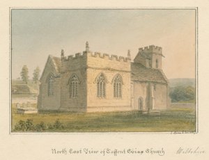 ウィルトシャー-テフフォントエビアス教会、1817年 作： John Buckler