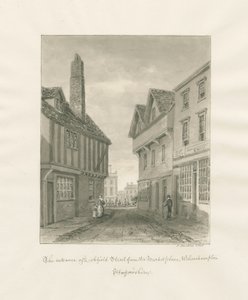 Wolverhampton - Lichfield Street: sepia drawing 作： John Buckler