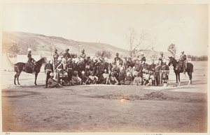 ？Provost-Marshalとスタッフを伴うアシスタント副大将？、1879年頃 作： John Burke