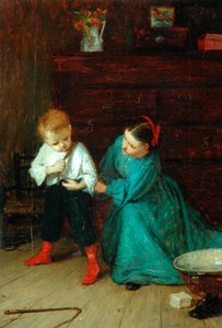 彼の最初のズボン、1865 作： John Burr