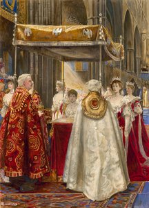 エドワード7世とアレクサンドラ女王の戴冠式、1904年 作： John Byam Liston Shaw
