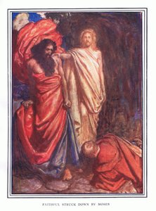 モーセに忠実に打ち倒された 作： John Byam Liston Shaw