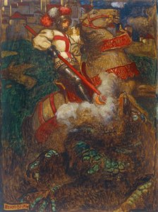 ドラゴンを倒したセントジョージ、1908年