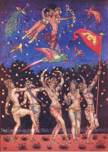 カーマの庭、カーマの庭のイラスト（およびインドの他の歌詞）、1920 作： John Byam Liston Shaw