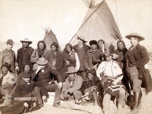パインリッジのインディアンの首長と米国の役人、1891年