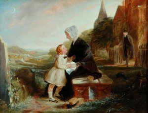 彼の父の墓 作： John Callcott Horsley