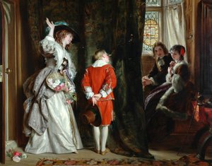 盗撮の支払い、1872 作： John Callcott Horsley