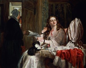 聖バレンタインの朝、1863 作： John Callcott Horsley