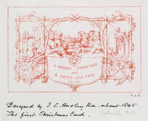 1843年のJCHorsleyによる最初のクリスマスカード