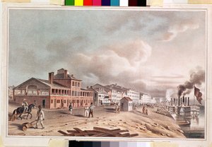 フロントストリート、ミズーリ州セントルイス、1840