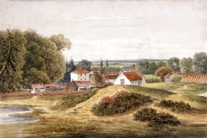 スパニアーズ イン、ハムステッド ヒース、ハムステッド、ロンドン、1820年頃 作： John Cawthorn