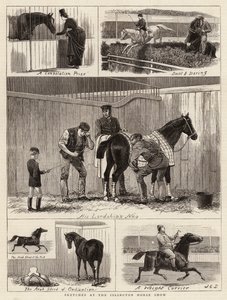 イズリントン馬ショーでのスケッチ