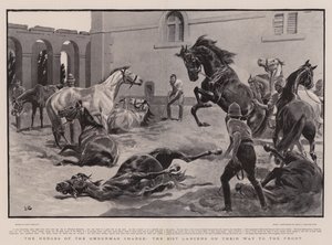 オムドゥルマンチャージのヒーロー、最前線に向かう21番のランサー 作： John Charlton