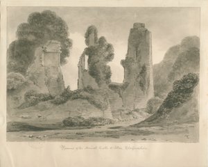 アルトン城：セピア色のデッサン、1841年 作： John Chessell Buckler