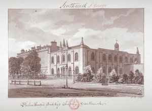 Philanthropic Society Institution、London Road、Southwark、London、1827 に属するチャペル 作： John Chessell Buckler