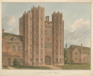 エセックス-レイヤーマーニーホール、1825年 作： John Chessell Buckler