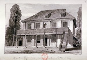 ジャマイカハウス、チェリーガーデンストリート、バーモンジー、ロンドン、1827 作： John Chessell Buckler