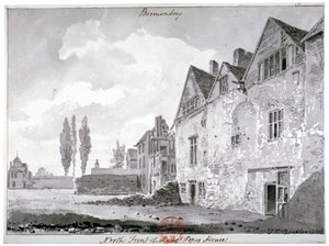バーモンジー ハウスの北正面、ロンドン、1816 年 作： John Chessell Buckler