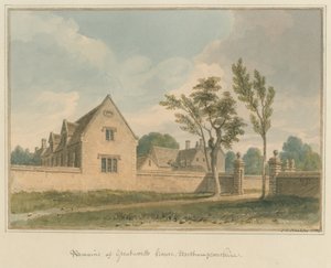 ノーサンプトンシャー-グレートワースハウス、1826年 作： John Chessell Buckler