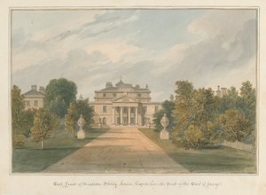 オックスフォードシャー-ミドルトンストーニーハウス、1827年 作： John Chessell Buckler