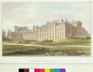 ケンジントン宮殿のサウスイーストビュー、1826年 作： John Chessell Buckler