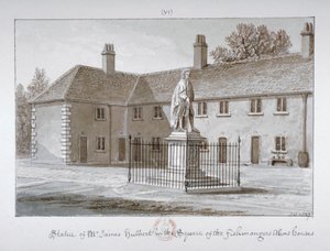 ジェームズ・ハルバートの像、セント・ピーターズ病院、サザーク、ロンドン、1827年。