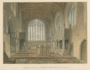 サセックス-アランデル教会-フィッツァランの墓、1825 作： John Chessell Buckler