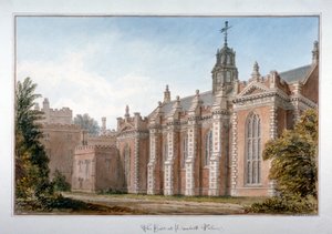 ランベス宮殿のホールの眺め、ロンドン、1831 年 作： John Chessell Buckler