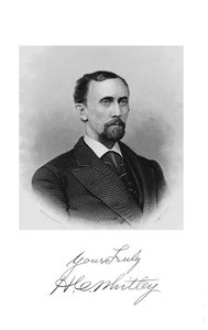 Hiram C. Whitleyの肖像（George Burnham著「Three years with counterfeiters, smugglers, and boodle carrier」の扉絵）。