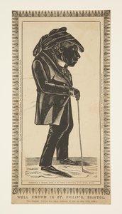 ブリストルの人物、セント・フィリップスのジョン・バググリッジの肖像（木版画 作： John Church Dempsey