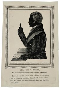 ジョンH.バンビー牧師、1840年頃（木の彫刻）