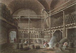 ホテルドクリュニーのジュリアンの浴場、1809（アクアチント）
