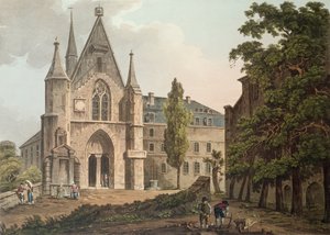 パリのカレッジドゥナバール、I。ヒル、1809年（アクアチント）の彫刻