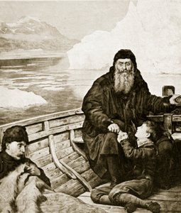 ヘンリーハドソンの最後の航海、「ハッチンソンのイギリス国民の物語」、1923年頃のイラスト 作： John Collier