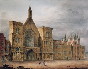 ウェストミンスターホールへの入り口、1807 作： John Coney
