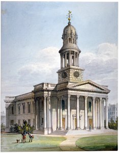 セント・メリルボーン新教会、ロンドン、1816年     作： John Coney