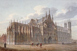 ウェストミンスター寺院、ロンドン、1816年。                       作： John Coney