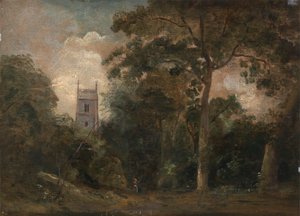 森の中の教会 作： John Constable