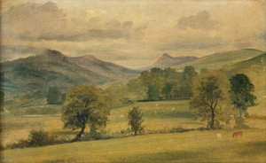 湖水地方の景色（水彩） 作： John Constable