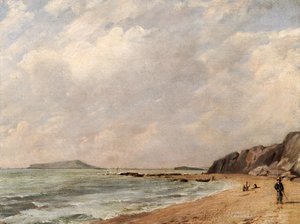 ドーセット州オズミントン湾からポートランド島方面を望む 作： John Constable